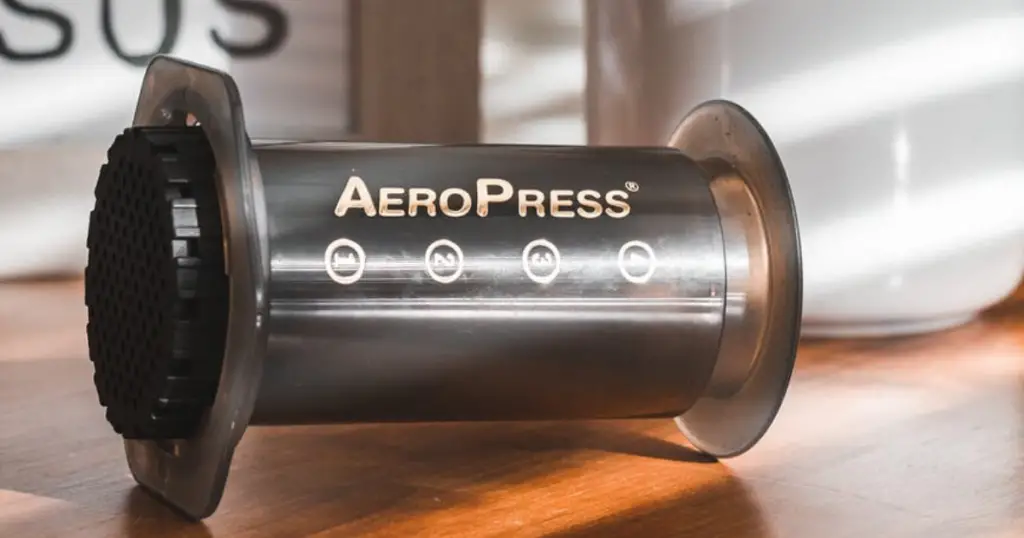 image of an aeropress in the article on how to use aeropress coffee makers