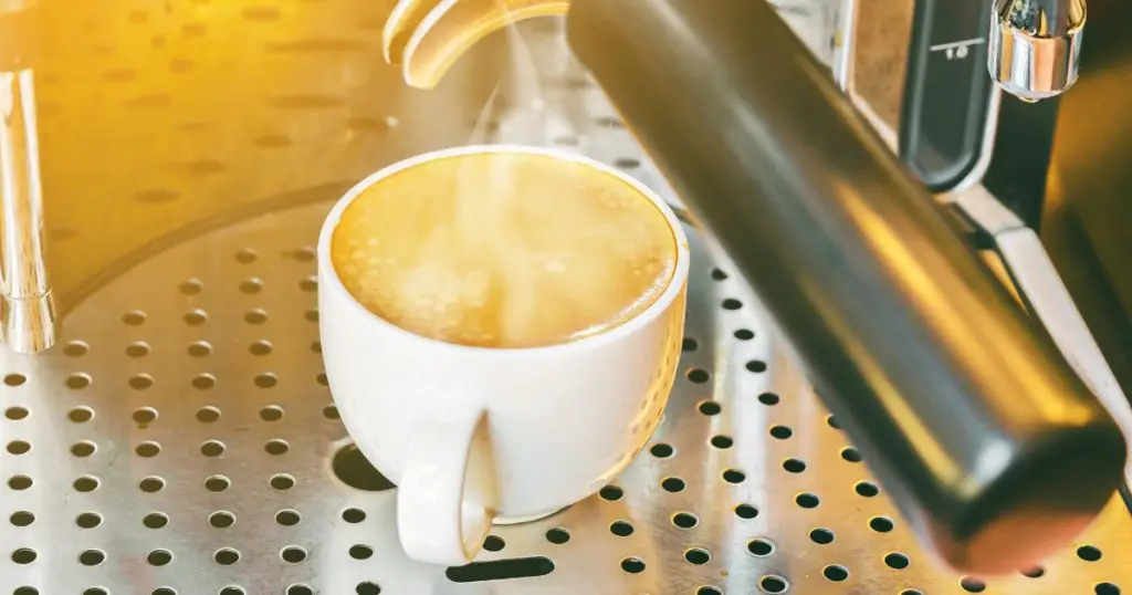 image of the best automatic coffee machine making coffee