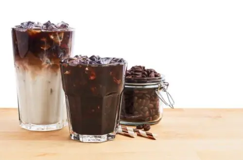 difference between iced coffee and iced latte